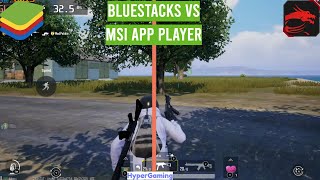 BlueStacks vs Msi App Player PUBG Mobile Benchmark Test  Which Android Emulator Is Best [upl. by Eilahtan]