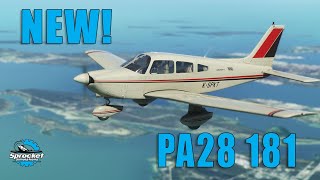 MSFS NEW Carenado PA28 181 Archer First Flight and Review [upl. by Yasibit652]