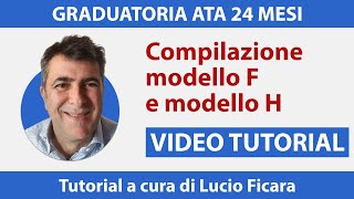 Graduatorie 24 mesi Ata come compilare la domanda modello F e modello H  VIDEO TUTORIAL  3 [upl. by Fenton418]