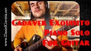 Cadaver Exquisito Fito Paez Euforia  Solo Guitar Cover by Daniel Gaviria [upl. by Laure]