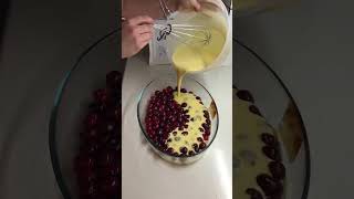 Clafoutis cu cireșe recipe delicious cake dessert [upl. by Esinehc19]