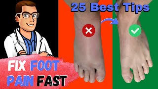 Broken Foot Sprained Foot amp Stress Fracture Treatment 25 Best Tips [upl. by Aiynot299]