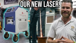 Our NEW 1000w Pulse LASER CLEANING Machine Nuwave Cleaning 1000W [upl. by Galan]