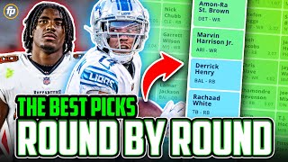 14 Top Targets for EVERY ROUND of Your 2024 Fantasy Football Draft [upl. by Also]