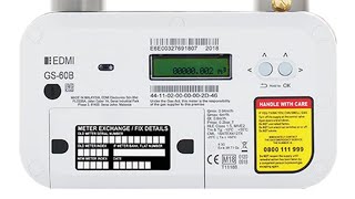 EDMI GS 60B Gas meter reading [upl. by Namas]