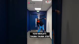 Yuvraj Singh and Harbhajan Singh also mimic Tauba Tauba viral reel dance  Sports Today [upl. by Felton]