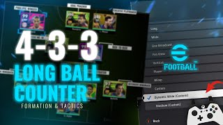 eFootball 2024  Long Ball Counter  Formation amp Tactics  PC Gameplay [upl. by Enilav142]