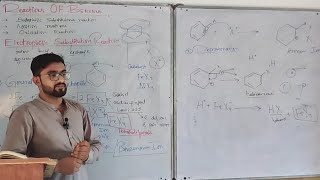 Electrophilic Reactions Of Benzene  Ch 9 Aromatic Hydrocarbons  2nd Year Chemistry [upl. by Neeleuqcaj]