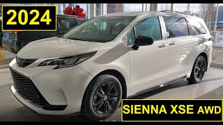 2024 Toyota Sienna XSE AWD Review of Features and Walk Around [upl. by Garlaand168]