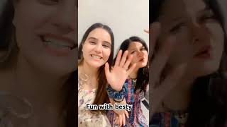 Fun with besty  Lyrics 🥰 reel lyricsvideo funnyshorts funnyvideo comedyshorts comedy [upl. by Leohcin]