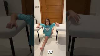 Learning how to do a split in gymnastics for beginners [upl. by Esilenna]