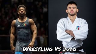 Elite JUDO VS WRESTLING  Frank Chamizo vs Manuel Lombardo SPARRING [upl. by Llert753]