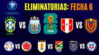 FECHA 6 Eliminatorias 2026 las CHANCES DE GANAR de cada país [upl. by Arawaj]