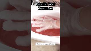 The Process of Paraffin Wax Therapy Treatment for wrist pain [upl. by Enovahs]