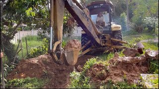 Backhoe Digging to Find Broken Pipe [upl. by Petras]