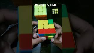 Repeat 5 Times to solve rubiks cube ✨️👌 shorts [upl. by Bolan165]