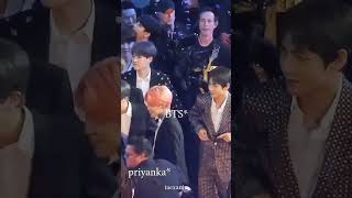 BTS reaction when Priyanka Chopra kiss Nick Jonas 💋 bts shorts [upl. by Laurin]