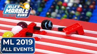 Marble Race Marble League 2019 All Events [upl. by Attiuqihc]