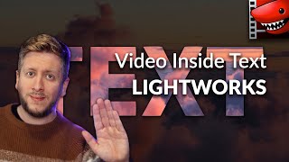 Video inside text inside Lightworks SC 15 [upl. by Aivatnuahs]