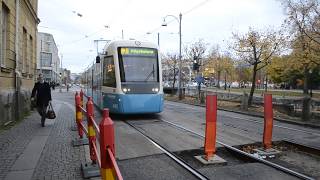 Göteborg tram passing over barrier [upl. by Yrrac]