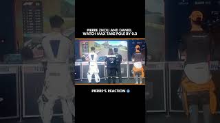 Pierres reaction to Max Verstappen pole position in Mexico 🥶 [upl. by Ahsinwad169]