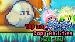 Top 30 Kirby Copy Abilities2011 [upl. by Atirec39]