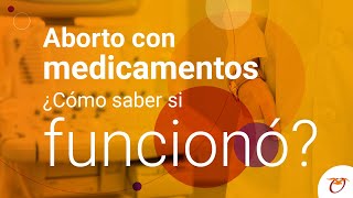 Aborto con medicamentos ¿Cómo saber si funcionó [upl. by Acus]