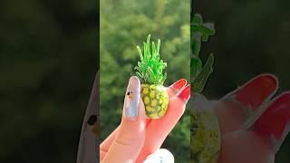 Ананасик 🍍 рек рекомендации diy art pineapple polymerclay aesthetic handmade [upl. by Yllib]