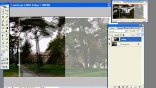 0170 Photoshop  Fusionner deux images panorama [upl. by Namrej]