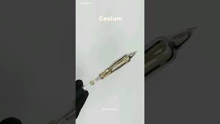 Cesium metal dangerous metal cesium sciencefacts scienceexperiment science [upl. by Areval]