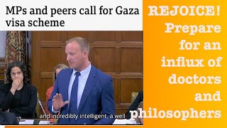 Labour MP Proposes Thousands of Gaza Refugee Visas [upl. by Annhej]