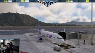 MSFS Cairns to Rockhampton  YBCSYBRK  PMDG 738  IVAO  MSFS [upl. by Oralee375]