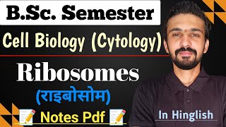 Ribosomes  Bsc Semester  Cell Biology  By Dadhich Sir [upl. by Odessa]