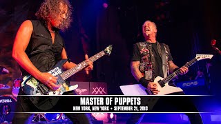 Metallica Master of Puppets New York NY  September 21 2013 [upl. by Eellehs]