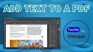 How to Add Text to a PDF [upl. by Hanas240]