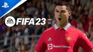 FIFA 23  MUN vs JUV ● Ronaldo vs Dusan Vlahovic  PS4 Gameplay  OfficialGameLover [upl. by Nomyad]