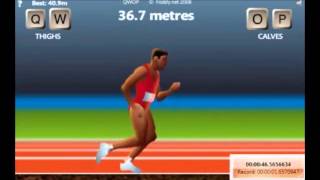 QWOP WORLD RECORD The Right Way 1014 Meters [upl. by Freiman]