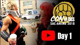 Iwood Cosplay Con Vlog SacAnime 2018 Winter Day 1of 3 [upl. by Akiemaj]