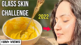 7 DAYS Glass Skin CHALLENGE  Promising a Flawless Glowing Glass Skin in 7 Days  100 Results💕 [upl. by Acceb]