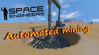 Space engineers automated mining rig tutorial howtoguide [upl. by Godding660]