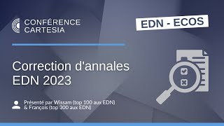 ECNi  Correction dannales  EDN 2023 [upl. by Solana]