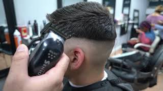 Real Perfect Fade in 5 Minutes  How to Cut men’s Hair  Professional Tutorial [upl. by Lehcem]