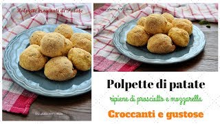 Polpette di patate ripiene  cotte al forno Video veloce [upl. by Aalst]