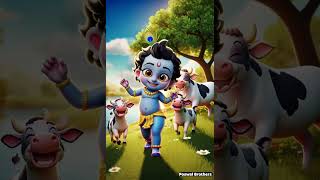 Chhoti Chhoti Gaiya kanha littlekrishna ytshorts ai [upl. by Dorahs]