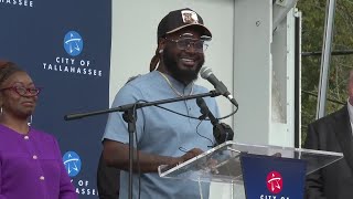 Tallahassee native TPain honored with street renaming ceremony and key to the city [upl. by Leventhal657]