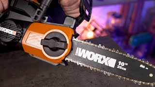 Worx Electric Chainsaw Unboxing [upl. by Ateikan]