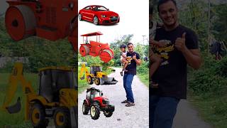 Rounding cut green coconuts to Alto Rollar Jcb amp Tractor  Vehicles names magic video [upl. by Dwaine]