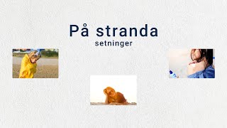 Tema På stranda A2 Setninger setninger norsk norskkurs norwegian stranda sommer ferie [upl. by Ambros386]