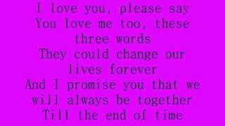 Celine Dion  I love you lyrics [upl. by O'Malley]