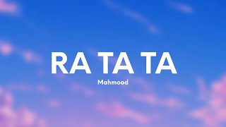 Mahmood  RA TA TA TestoLyrics [upl. by Maureen]